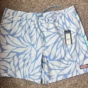 Vineyard Vines Blue and White Swim Shorts